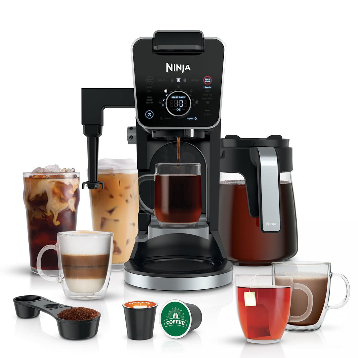 Ninja® DualBrew Pro Specialty Coffee System, Single-Serve, Pod, and 12-Cup Drip Coffee Maker