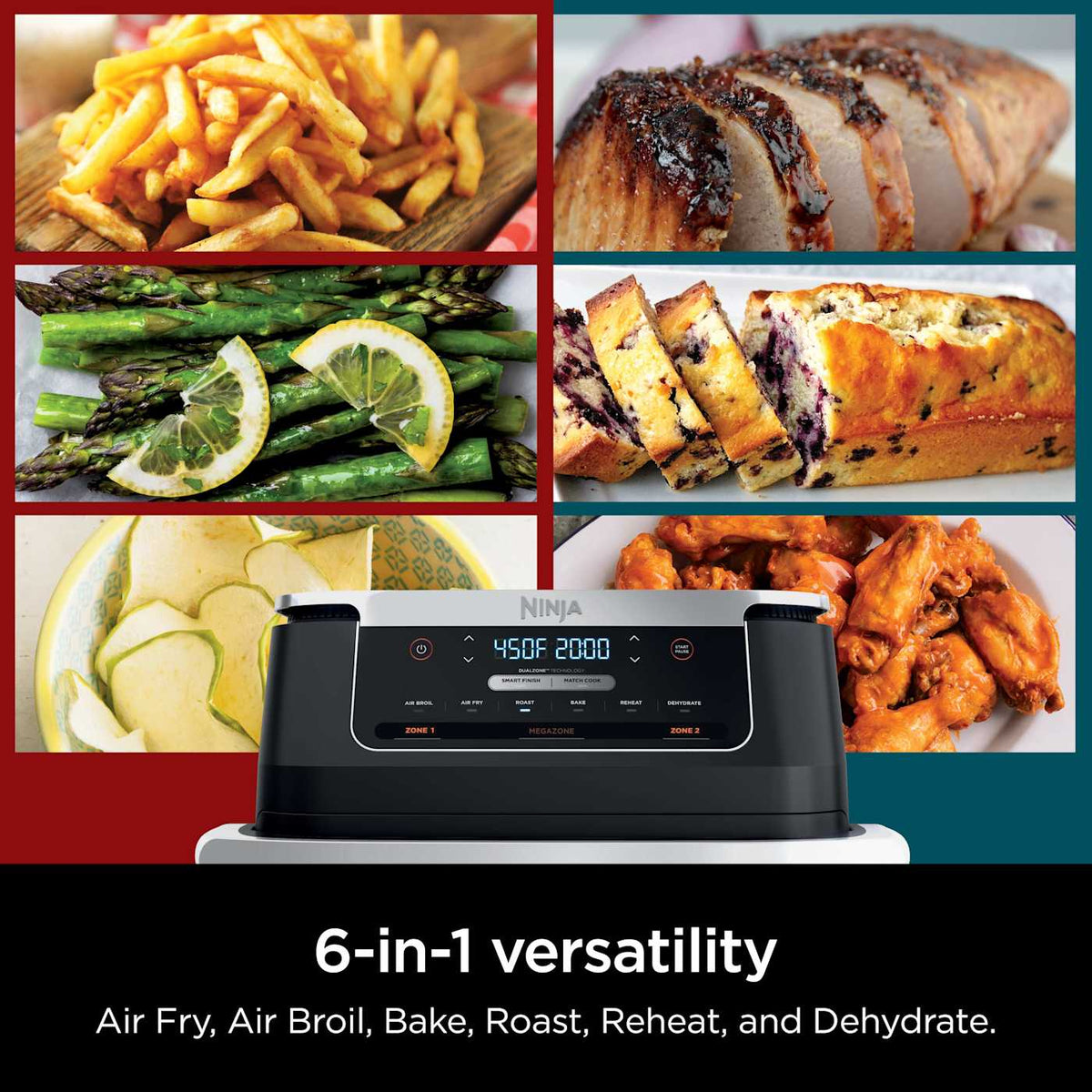 Ninja® Foodi® FlexBasket™ Air Fryer with 7-qt MegaZone™