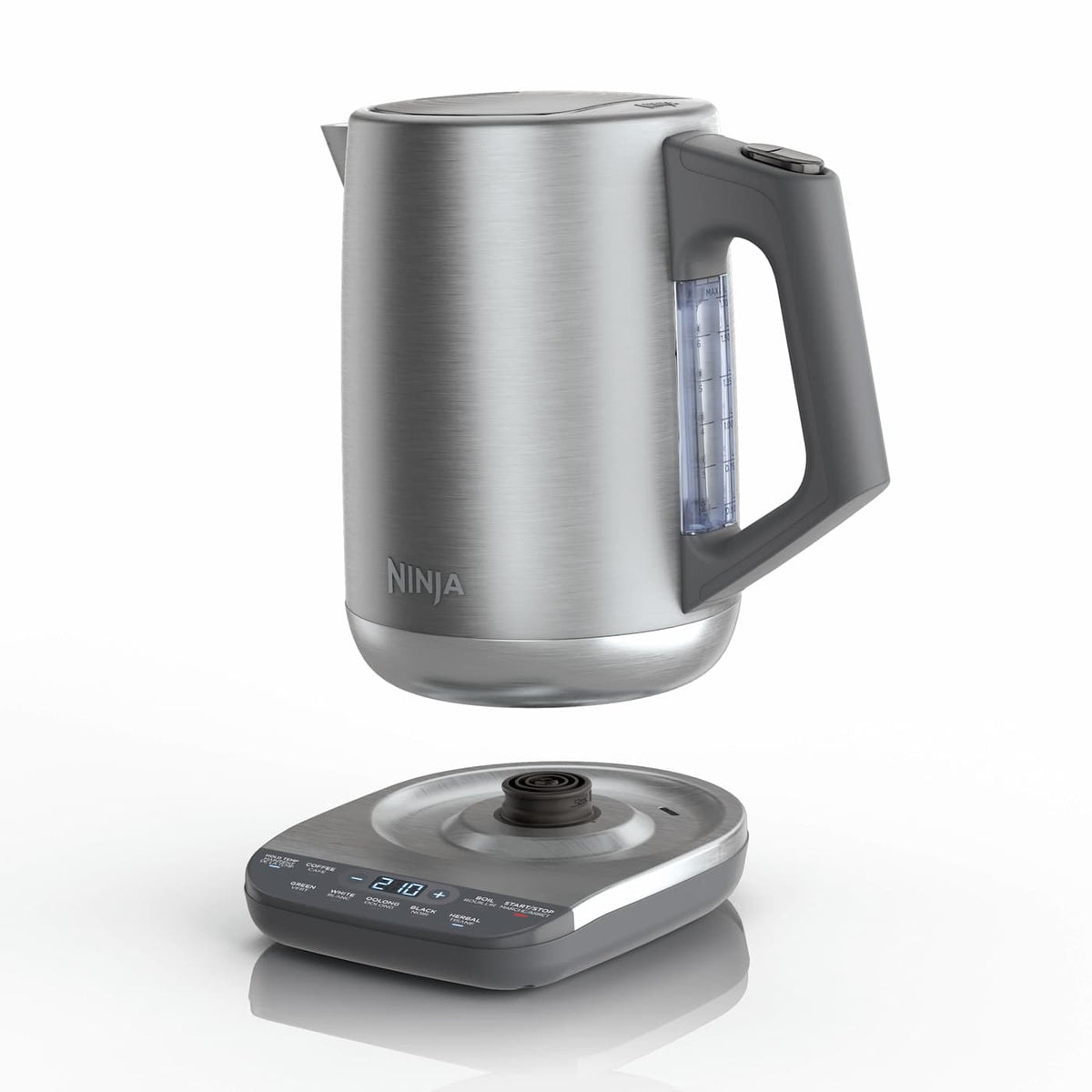 Ninja® KT200C Precision Temperature Electric Kettle, 1500 watts, BPA Free, Stainless, 7-Cup Capacity, Hold Temp Setting