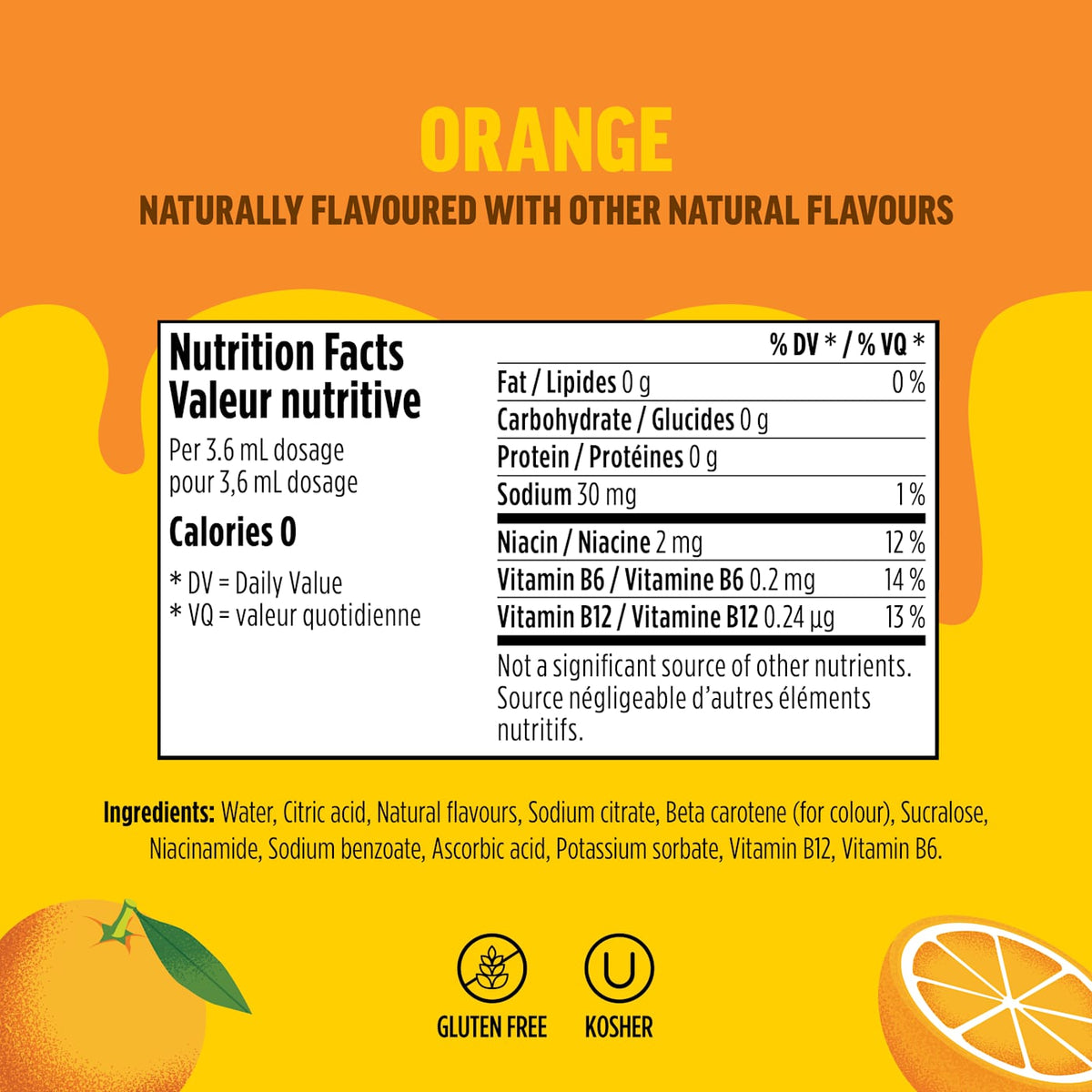 Ninja Thirsti™ FRUITI CHILL Orange Flavored Water Drops