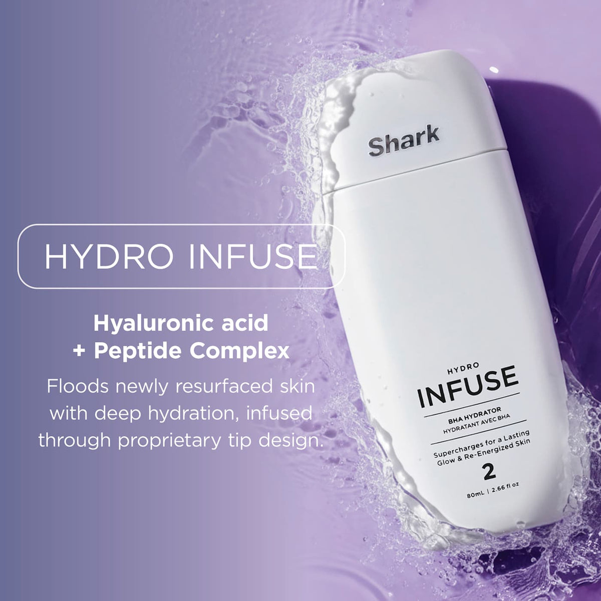 Shark™ FacialPro™ Glow At Home Hydro-Powered Facial System in Lilac