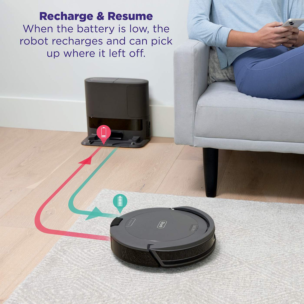 Shark Navigator Robot Vacuum and Self-Empty Base