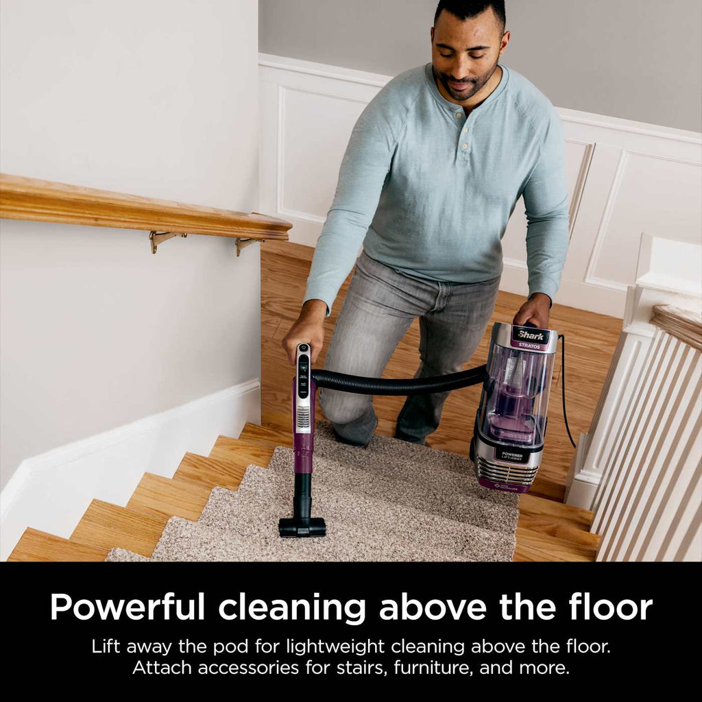 Shark Stratos™ Upright Vacuum with DuoClean® PowerFins™ HairPro™, Powered Lift-Away®, Self-Cleaning Brushroll, and Odor Neutralizer Technology