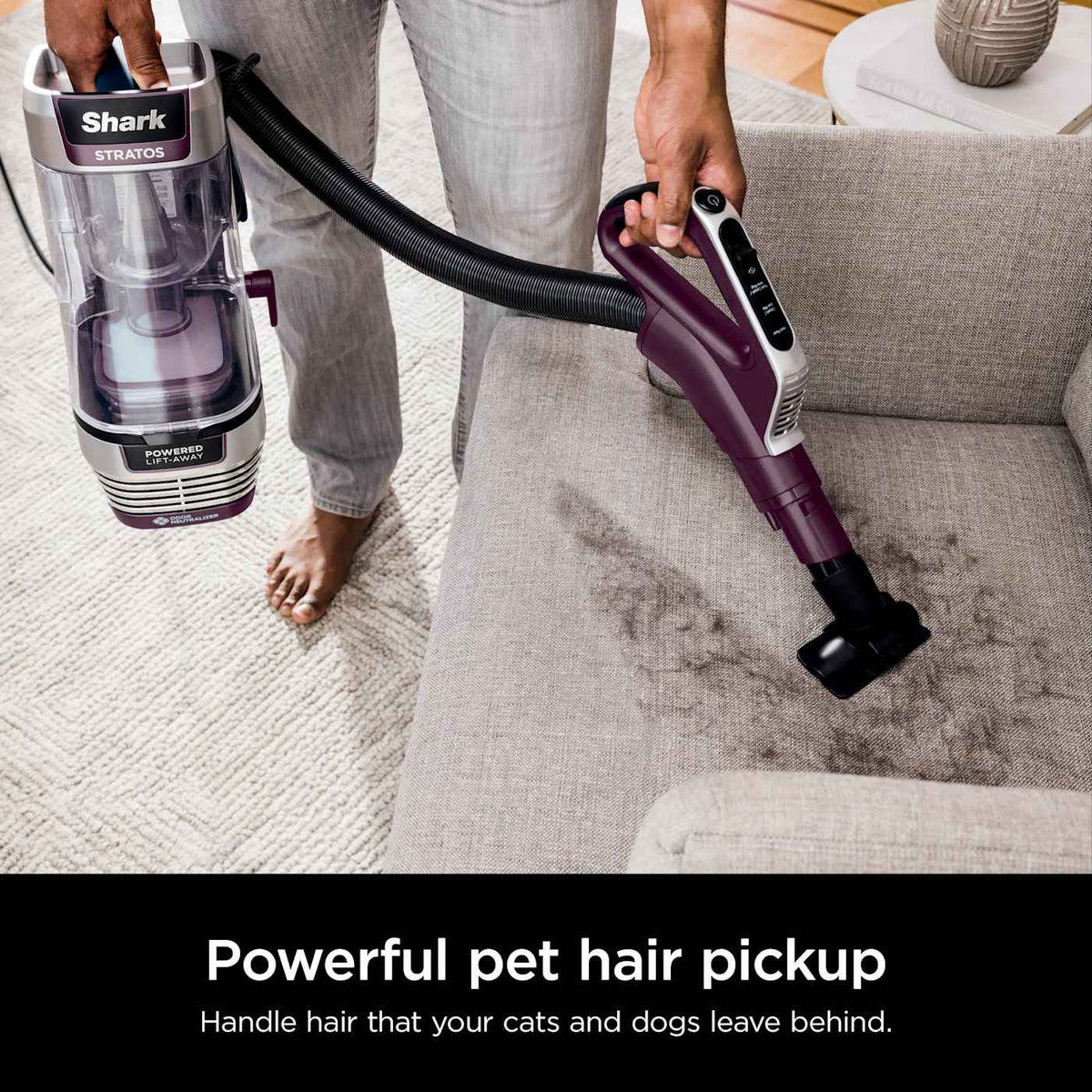 Shark Stratos™ Upright Vacuum with DuoClean® PowerFins™ HairPro™, Powered Lift-Away®, Self-Cleaning Brushroll, and Odor Neutralizer Technology